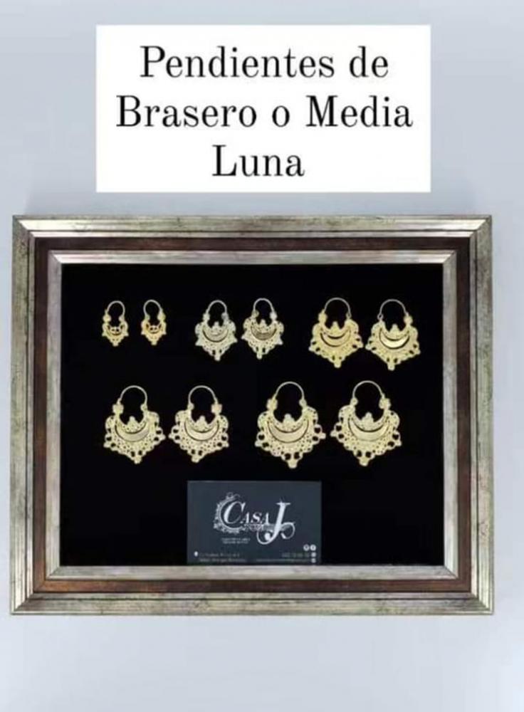 Pendientes de brasero o media luna